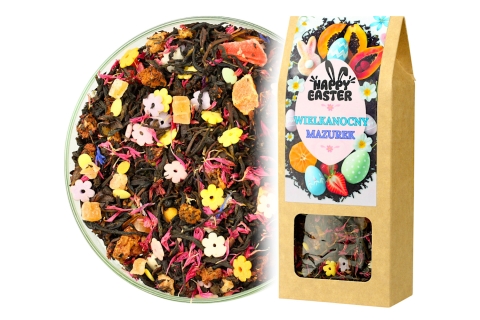 Herbata Czarna Wielkanocna ŚWIĄTECZNY MAZUREK (50g)(KT) Idealna Na Zajączka